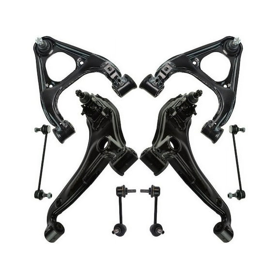 Front Control Arm Ball Joint Tie Rod and Sway Bar Link Kit 8 Piece - Compatible with 1999 - 2005 Mazda Miata 2000 2001 2002 2003 2004