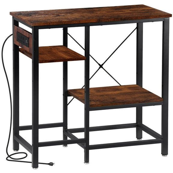 CZMDZH  Aquarium Stand with Power Outlet, Metal Fish Tank Stand with Filter Storage, 3-Tier Reptile Tank Stand 400LBS Capacity