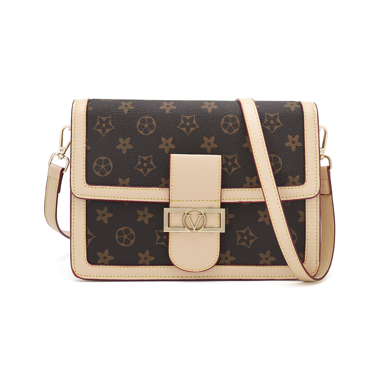 checkered shoulder bag