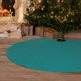 thumbnail image 2 of Cauagu 48" Christmas Tree Skirt Teal Pattern Christmas Tree Decorations Tree Mat for Xmas Decorations Occasion Holiday Home Decor -48", 2 of 7