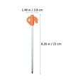 thumbnail image 4 of Miangastore 10pcs Tent Fixing Nails Windproof Orange For Campers, 4 of 8