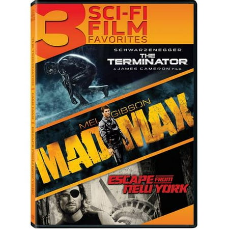 3 Sci-Fi Film Favorites: The Terminator / Mad Max / Escape From New York (Blu-ray)