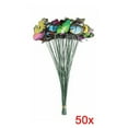 thumbnail image 2 of 50Pcs Butterfly Stakes Simulation Colorful Butterfly Pin Garden Outdoor Decor Flower Pots Decoration, 2 of 7