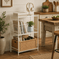 White 3 Tier Compact Metal Small Space Storage Shelving Unit - Walmart.com