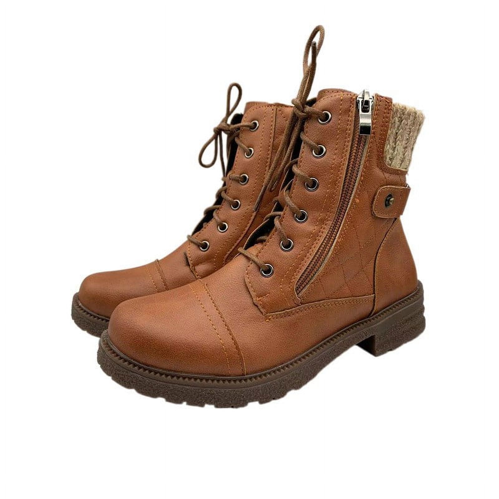 Summer Saving Clearance AXXD 2024 Comfort Ladies Middle Mid Calf Boots Christmas For White Shoes For Women Cowboy Boots For Women Packer Boots For Clearence
