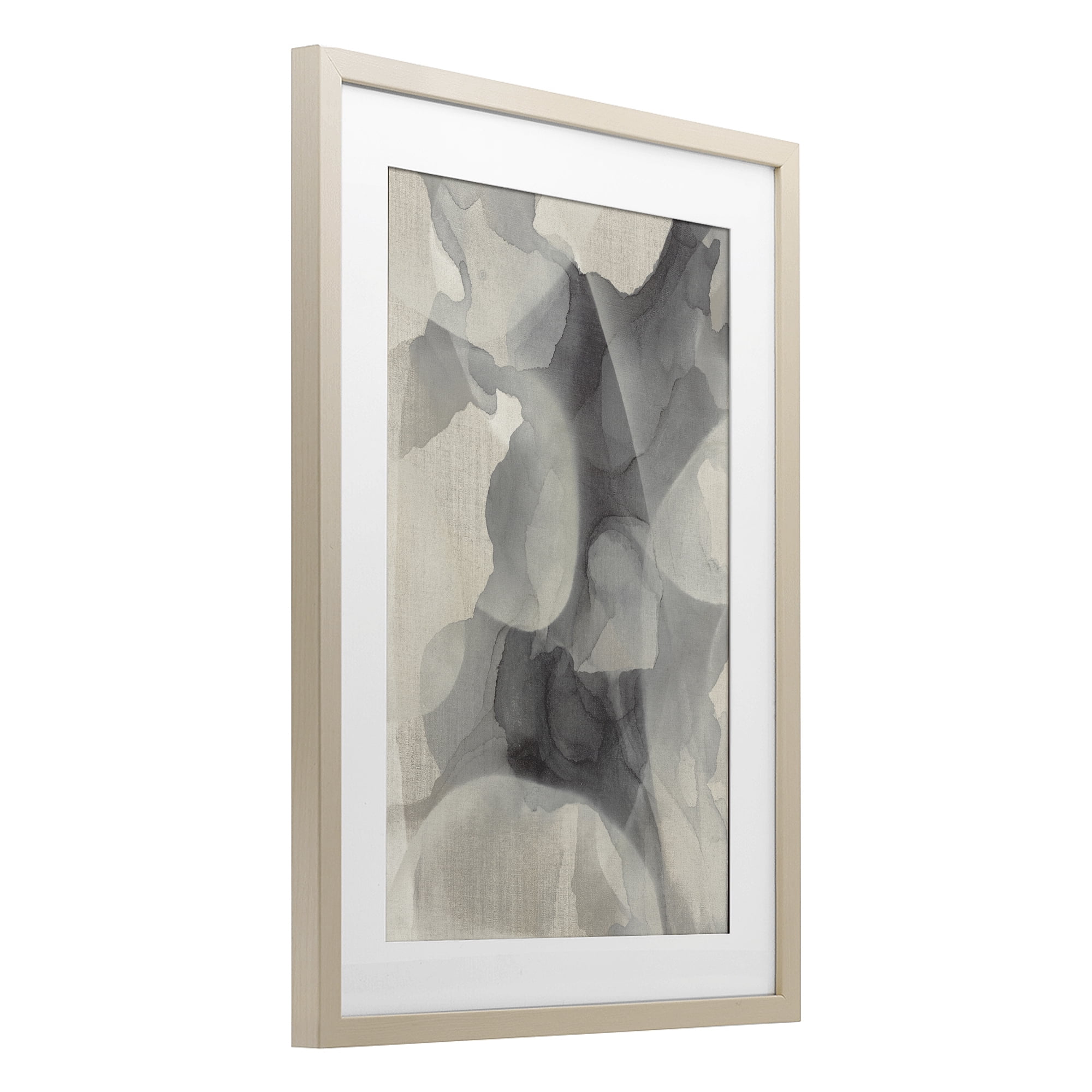 Stupell Industries Mottled Monochrome Abstract Birch Framed Print Under Glass, design by Kippi Leonard
