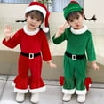 thumbnail image 6 of JLMSPLWG My First Christmas Boy Outfit Infant Boys Christmas Outfits Boys Outfit Size 6 Boys 5t Clothes Teen Clothes for Girls Ages 13-15 Tween, Green 12-18 Months, 6 of 8