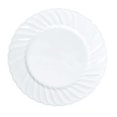 thumbnail image 6 of Efavormart 12 Pack | 7.5" White Flair Rim Plastic Dessert Appetizer Plates, Round Disposable Salad Plates, 6 of 10