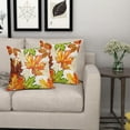 thumbnail image 7 of Fall Leaves Pillow Covers 18x18 Inch Set of 2 Thanksgiving Autumn Harvest Maple Leaf Outdoor Throw Pillow Covers Rustic Farmhouse Pillowcases Cushion Covers for Couch Home Decor, 7 of 7