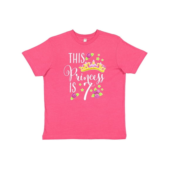 Inktastic This Princess is Seven 7th Birthday Youth T-Shirt