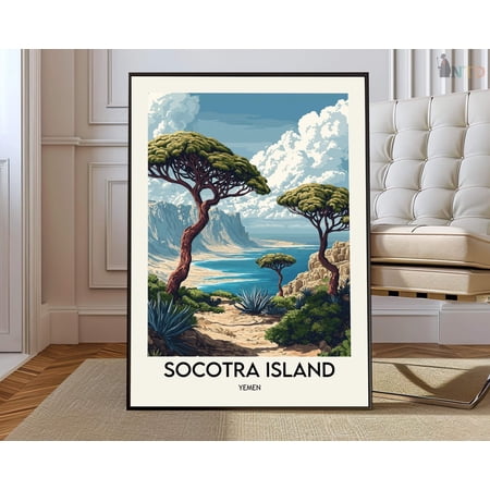 Socotra Island Yemen Poster, Unframed Paper Poster 8x10in