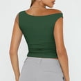 thumbnail image 4 of Tank Tops for Women under $5 Round Neck Sleeveless Solid Camisole Summer Tank Army Green L, 4 of 6
