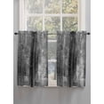 thumbnail image 3 of Tier Curtains 45 Inches Long, Gray Window Treatment Curtain Drapes, Retro Oil Painting Modern Abstract Art Aesthetics Small Curtain Drapes for Bathroom Laundry Room, 27.5"x45", 2 Panels, 3 of 7