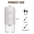 thumbnail image 2 of Coffee Grinder Ceramic Mills,USB Rechargeable,Adjustable Setting Slow Grind Result Better Taste Coffee USB Rechargeable, 2 of 6