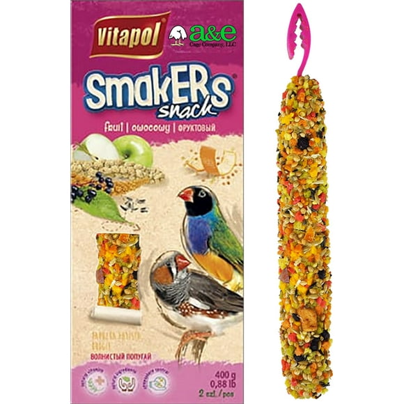 A&E Cage Co. SMAKERS Zebra Finch Treat Sticks - Fruit