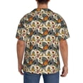 thumbnail image 3 of Sikiie Multi-Colored Roosters Men's Cuban Shirt, Hawaiian Shirts, Business Casual Button Down Shirts, Short Sleeve Shirt-Large, 3 of 5