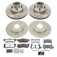 thumbnail image 3 of PowerStop Front and Rear Z26 Street Warrior Carbon-Fiber Ceramic Brake Pad and Drilled and Slotted Rotor Kit Fits: PONTIAC Select Models K4152-26, 3 of 9