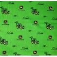 thumbnail image 2 of 1 Fat Quarter - John Deere Farm Tractor on Green Cotton Fabric - 21" X 18", 2 of 2