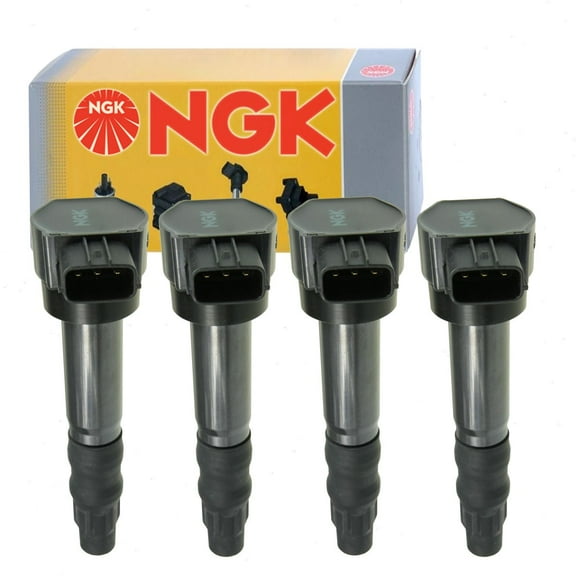 4 pc NGK Ignition Coils compatible with Mitsubishi Galant 2.4L L4 2004-2012