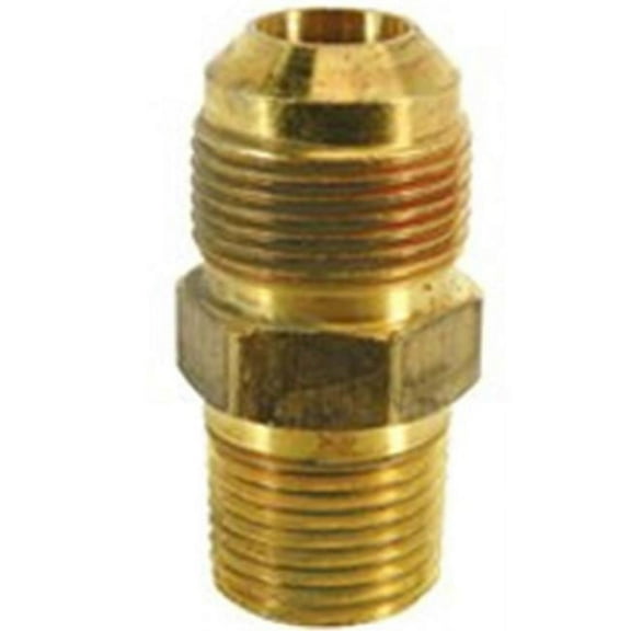 BrassCraft Male Gas Adapter MAU2-10-8 - Easy Installation - 5/8 In. Od Flare x 1/2 In. Mip
