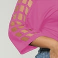 thumbnail image 4 of AherBiu T-Shirts pour Femmes Grande Taille à Épaules Dénudées, Col Rond, Coupe Ample, Manches Courtes, Hauts d'Été Basiques et Confortables, 4 of 5