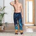 thumbnail image 2 of Balery Astronaut In A Space Suit On The Planet Pantalones de pijama para hombre, pijama ultraligero, pantalón de descanso-X-Large, 2 of 6