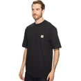 thumbnail image 2 of Camiseta Carhartt para hombre, holgada, pesada, con bolsillo, negra, 2 of 3