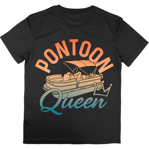 Funny Pontoon Queen Shirt for Women Adults T-Shirt