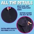 thumbnail image 4 of FUNZIEZ! - Shark Adult Unisex Novelty Union Suit Costume for Halloween - Medium, 4 of 5