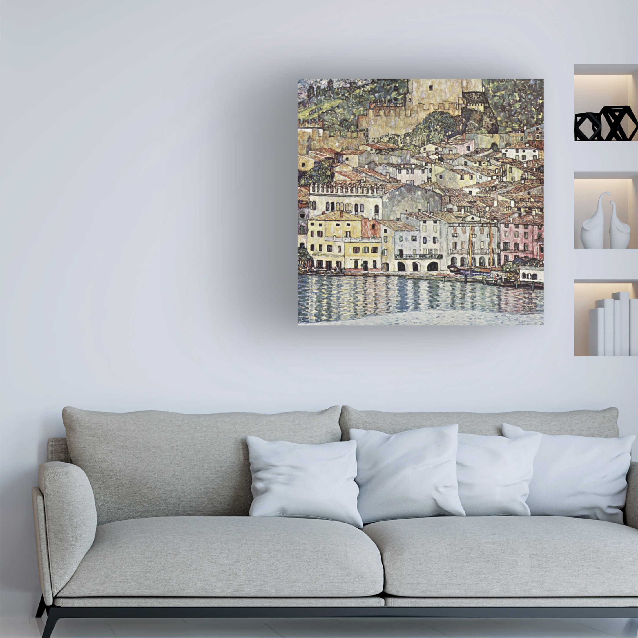 Trademark Fine Art Gustav Klimt Klimt Coastal Villages II Canvas Wall Art