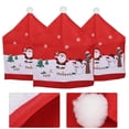 thumbnail image 1 of Soft Non-Stimulating Christmas Chair Covers Festive Decorations Kitchen Dining Chair For Christmas Restaurant Snowman, 1 of 8
