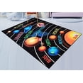 thumbnail image 3 of Ambient Rugs 761 Solar System HD 3'3"x5' Area Rug Solar System for Playroom, Bedroom & Classroom, Skid Resistant Rubber Backing Washable Floor Mat, Multicolor, 3 of 8