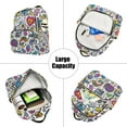 thumbnail image 5 of FORMRS Mini Backpack Purse for Women Travel Daypack Casual Shoulder Bag, White Doodle Pattern, 5 of 7