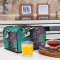 thumbnail image 6 of Balery Cartoon Art Skull Pattern Oven Cover Kitchen Bread Machine Protector, 4 Slice Toaster Cover for Home, Anti Dust Fingerprint Coaster Cover, 6 of 7