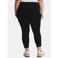 thumbnail image 3 of Terra & Sky Women's Plus Lace Capri Leggings, Size 0X-5X, 3 of 5