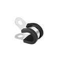 thumbnail image 3 of Uxcell 0.63'' R Shape Rubber Cushioned Insulated Clamps 304 Stainless Steel 10 Pack, 3 of 5