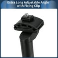 thumbnail image 6 of Unique Bargains Bike Seat Post Bike Saddle Post Seat Tube Aluminum Alloy Black Extra Long Adjustable Angle with Fixing Clip Black 28.6*450mm, 6 of 7