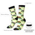 thumbnail image 4 of Cauagu Turtle On Skateboard Print Crew Socks for Women and Men,Adult Athletic Running Socks 1-Pair Sports Socks Work Gear Socks with Moisture Wicking, 4 of 6