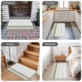 thumbnail image 6 of Sage Green Stripe Door Mat Indoor Outdoor,Modern Rustic Horizontal Green Striped Non Slip Welcome Mat with Rubber Backing,Absorbent Fabric Front Door Mats Entryway Rug for Home Patio Entrance 16"x24", 6 of 9