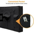 thumbnail image 5 of Outdoor TV Cover for 30"-32" Flat Screens, IC ICLOVER Weatherproof Weather Dust Resistant Television Protector with Waterproof Remote Pocket - US Flag, 5 of 11