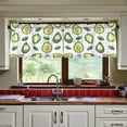 thumbnail image 3 of Yayeee Kitchen Curtains Tier Set of 2 Light Filtering 57"x36" Over Sink Window Panels, Avocado, 3 of 7