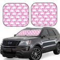 thumbnail image 2 of Daiia Beautiful Swans 2PCS Car Windshield Sun Shade, Foldable Sun Shield for Car Front Window, Auto Sun Blocker Visor Protector Universal for Truck SUV Pickup-Medium, 2 of 7