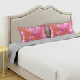 thumbnail image 5 of Iauyy 20x26in Silk-Smooth Satin Pillowcase, Gentle on Hair and Skin, Luxuriously Soft Pillowcase with Envelope Closure, Wrinkle Fade Orange Floral Pattern, 5 of 9