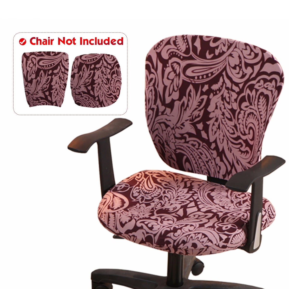 Modern Spandex Computer Chair Cover-8 Colors Options-Easy Washable Removable 