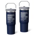 thumbnail image 2 of 1pc grandfather 30oz Tumbler with Straw & Handle - Insulated Stainless Steel Cup | Holiday Gift for Man Women (Christmas, Valentine's, Birthday), 2 of 7