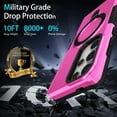 thumbnail image 3 of Decase Magnetic Stand Phone Case for Samsung Galaxy S25 Ultra,Hard PC+Soft TPU+Fulcrum Bracket Phone Case,Shockproof Anti-Drop Protective Cover,Military Cases Bult-in Hidden Bracket,Pink, 3 of 9