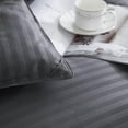 thumbnail image 3 of Three Geese Twin Duvet Insert Down Alternative Comforter, Soft Lightweight Quilted All Season Bedding Comforter with 8 Corner Tabs, Hypoallergenic & Machine Washable ( Grey Stripe, 68"X90"), 3 of 3