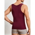 thumbnail image 2 of Men's Solid Color Breathable Body Shaping Vest, 2 of 5