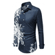 thumbnail image 3 of Camisa de hombre con estampado floral 3D de verano, camisa de manga larga con solapa, ropa de calle para exteriores, de manga larga, de un solo pecho, moda 5XL, 3 of 5
