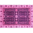 thumbnail image 1 of Ahgly Company Indoor Rectangle Geometric Pink Traditional Area Rugs, 5' x 8', 1 of 4